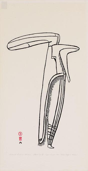 Inland Eskimo Woman by Jessie Oonark sold for $3,500