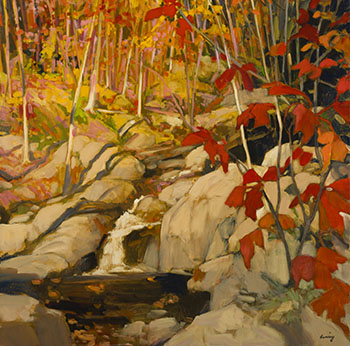 Luskville Falls, Autumn by Philip Craig sold for $8,750