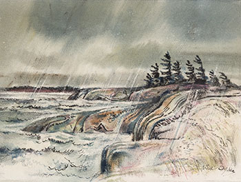 Passing Squall, Georgian Bay by William Abernethy Ogilvie sold for $625