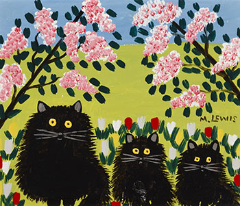 Three Black Cats by Maud Lewis sold for $91,250