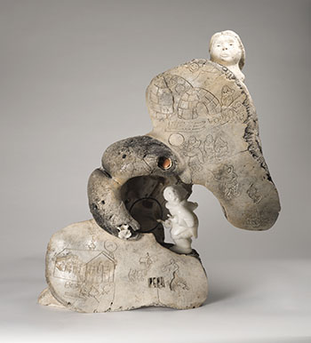 The Effects of Colonization, Past and Present by Manasie Akpaliapik sold for $15,000