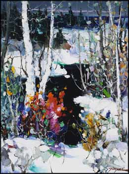 Peaceful Snow Landscape by Tin Yan Chan vendu pour $750