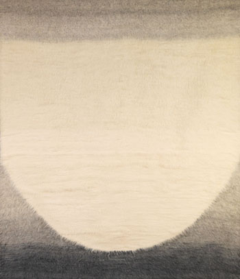 Demi cercle blanc dans le gris by Mariette Rousseau-Vermette vendu pour $500