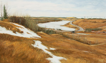 Vermilion Valley by Joseph Ferenc Acs sold for $188