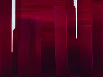 In Absentia (Deep Magenta - Bright White) by Wanda Koop sold for $20,000