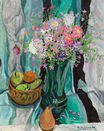 Mixed Flowers & Fruit by Frances-Anne Johnston sold for $1,125