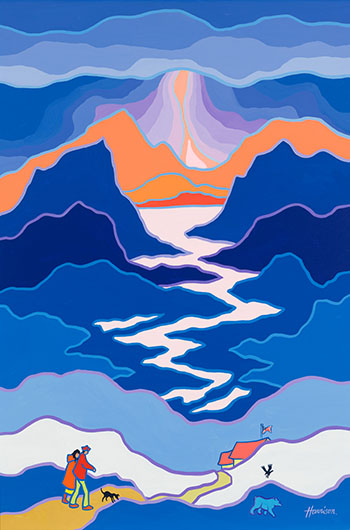 Alaskan Border by Ted Harrison sold for $61,250