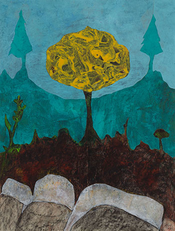 Yellow Bush by Alan Wood sold for $375
