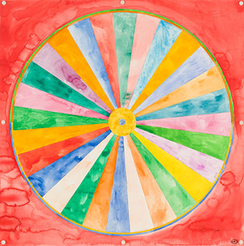 Circle Divided into 28 Equal Sections by Gregory Richard Curnoe sold for $13,750