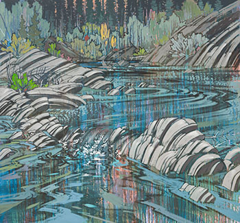 Evening in Sheep Creek by Edward William (Ted) Godwin sold for $31,250