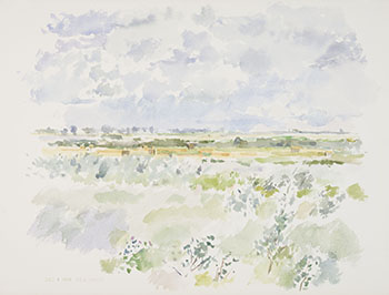 East of Osler, Baled Hay by Reta Madeline Cowley sold for $500