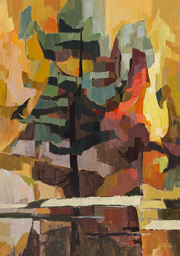 Conifer Contrast, Madawaska by Hilton McDonald Hassell sold for $7,500
