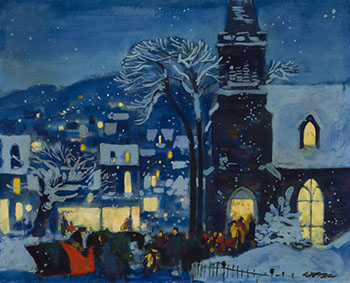 Christmas Eve Service by William Arthur Winter sold for $4,063