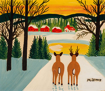 Two Deer by Maud Lewis sold for $67,250