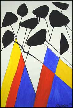 Tricoloured Wigwams by Alexander Calder vendu pour $32,175