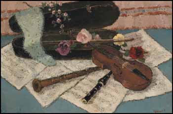 Fleurs et musique by Dietz Edzard sold for $5,558