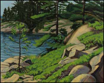 Landscape, Georgian Bay, Ontario by Frederick Bourchier Taylor vendu pour $3,218