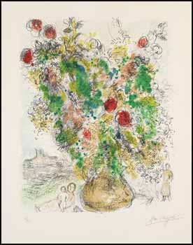 Roses and Mimosa by Marc Chagall sold for $26,325