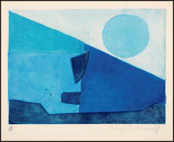 Composition bleue by Serge Poliakoff vendu pour $1,750