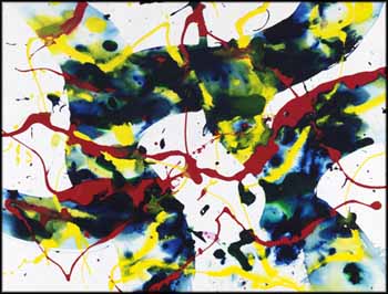 Untitled by Sam Francis sold for $35,400