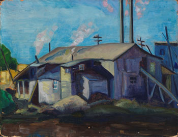 House with Chimneys by Bess Larkin Housser Harris sold for $3,540