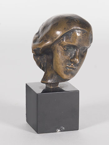 Tête de femme au chignon, petit modèle by Auguste Rodin sold for $4,063
