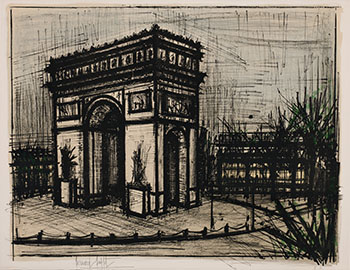 L'Arc de Triomphe (Album Paris) by Bernard Buffet vendu pour $1,625