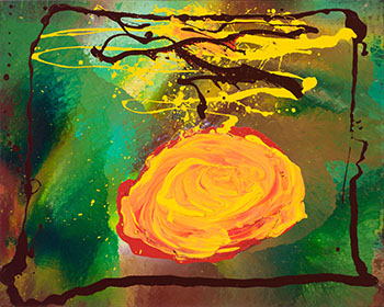 Embraced: Orange/Yellow by Jules Olitski sold for $37,250