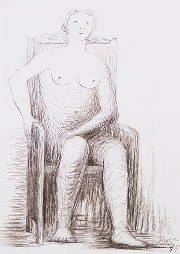 Seated Nude by Henry  Moore sold for $25,000