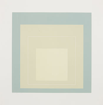 White Line Square VII by Josef Albers vendu pour $8,125