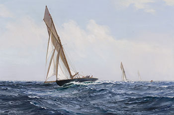 Yachts Racing in the Open Water by Montague J. Dawson sold for $31,250