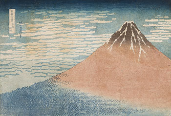Fine Wind, Clear Weather, also known as Red Fuji by Katsushika Hokusai vendu pour $67,250