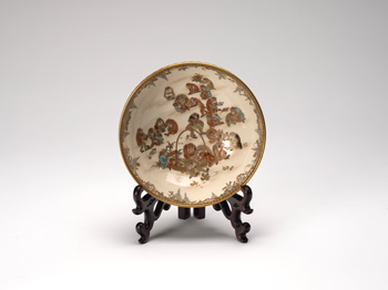A Japanese Satsuma 'Monkey' Bowl, Meiji Period, Circa 1900 by Yabu Meizan sold for $6,875