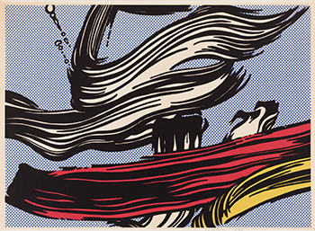 Brushstrokes (Corlett 45) by Roy Lichtenstein sold for $22,500