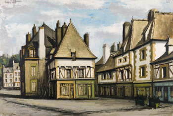 	Quimper, la place et les vieilles maisons by Bernard Buffet sold for $91,250