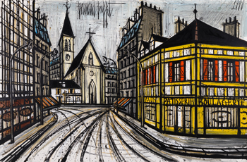	La maison jaune by Bernard Buffet sold for $277,250