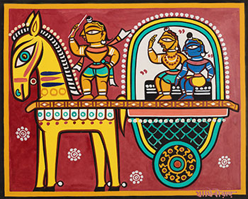 Procession by Jamini Roy vendu pour $28,125