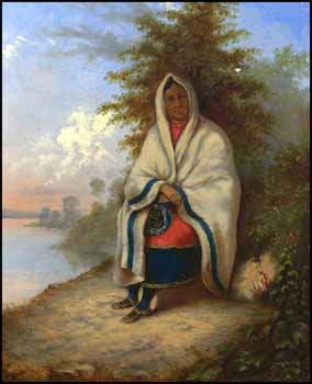 Untitled ~ Indian Woman by Circle of Cornelius David Krieghoff vendu pour $805