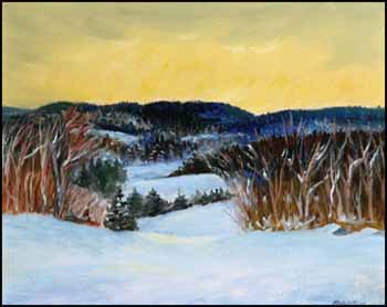 Late Afternoon, Laurentians (8th Range, Val David) by Louis Muhlstock sold for $2,588