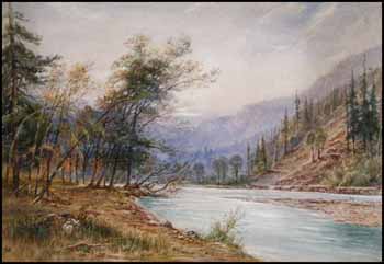 Cheakamus River by Thomas William Fripp sold for $1,380