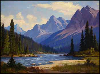 Athabasca River by Roland Gissing vendu pour $6,325