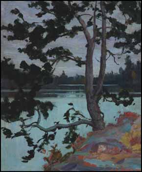 A Northern Lake by George Agnew Reid sold for $4,025