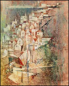 Village in Portugal by Peter Haworth vendu pour $1,170