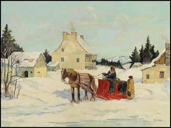 Winter Scene by Paul Archibald Octave Caron vendu pour $5,850