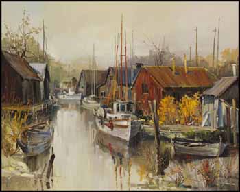 Steveston Waterway by Tin Yan Chan sold for $1,625