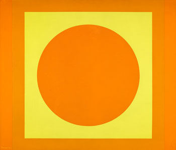 Il était une fois une orange by Claude Tousignant sold for $22,500