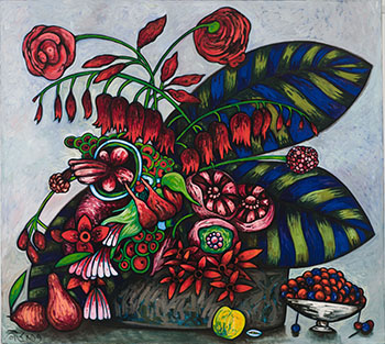 Floral Still Life by Toller Cranston vendu pour $5,938