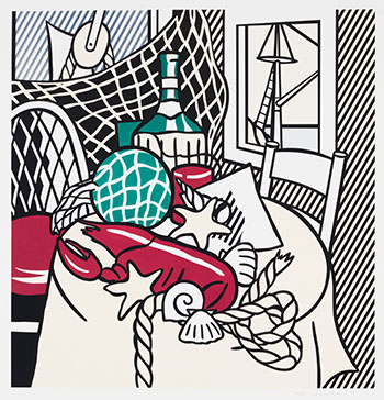 Still Life with Lobster by Roy Lichtenstein sold for $40,250