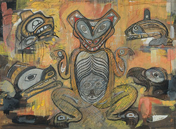 First Nations Imagery by Ina D.D. Uhthoff sold for $750