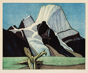 Mt. Robson from Berg Lake (after Lawren Harris) by Nicholas Hornyansky vendu pour $875